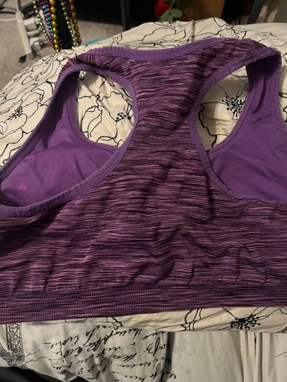 Purple Racerback Sports Bra - Women's Intimates